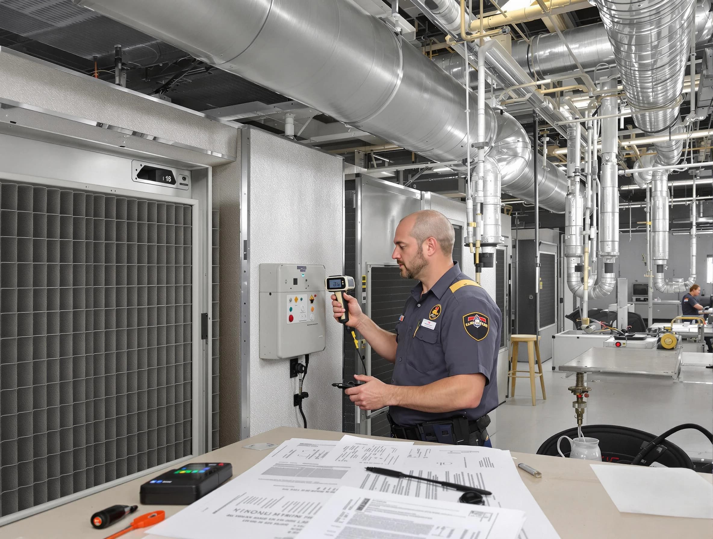 Professional filter system inspection by Irondale Air Duct Cleaning in Irondale