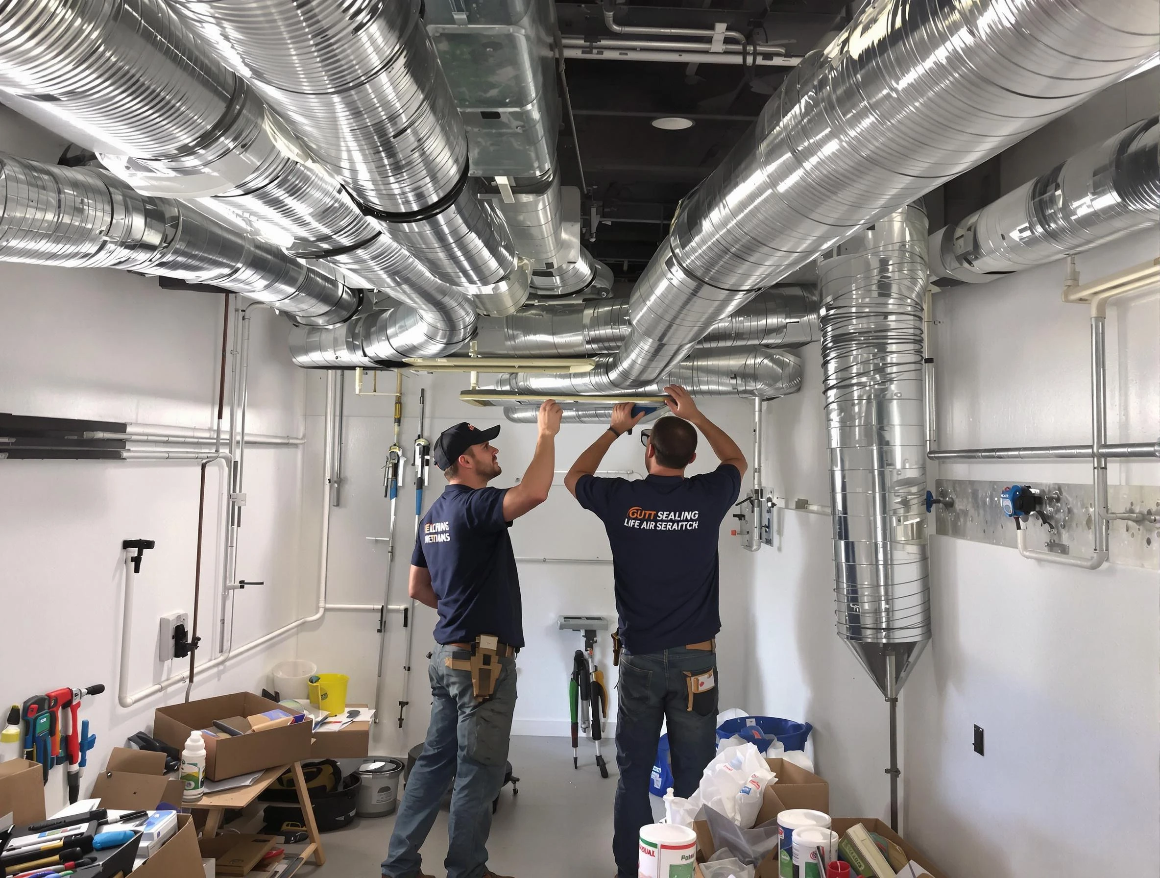 Irondale Air Duct Cleaning technician applying professional duct sealing solutions in Irondale